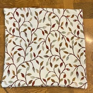 Floral Leaf Pattern 18x18 Throw Pillow Cover